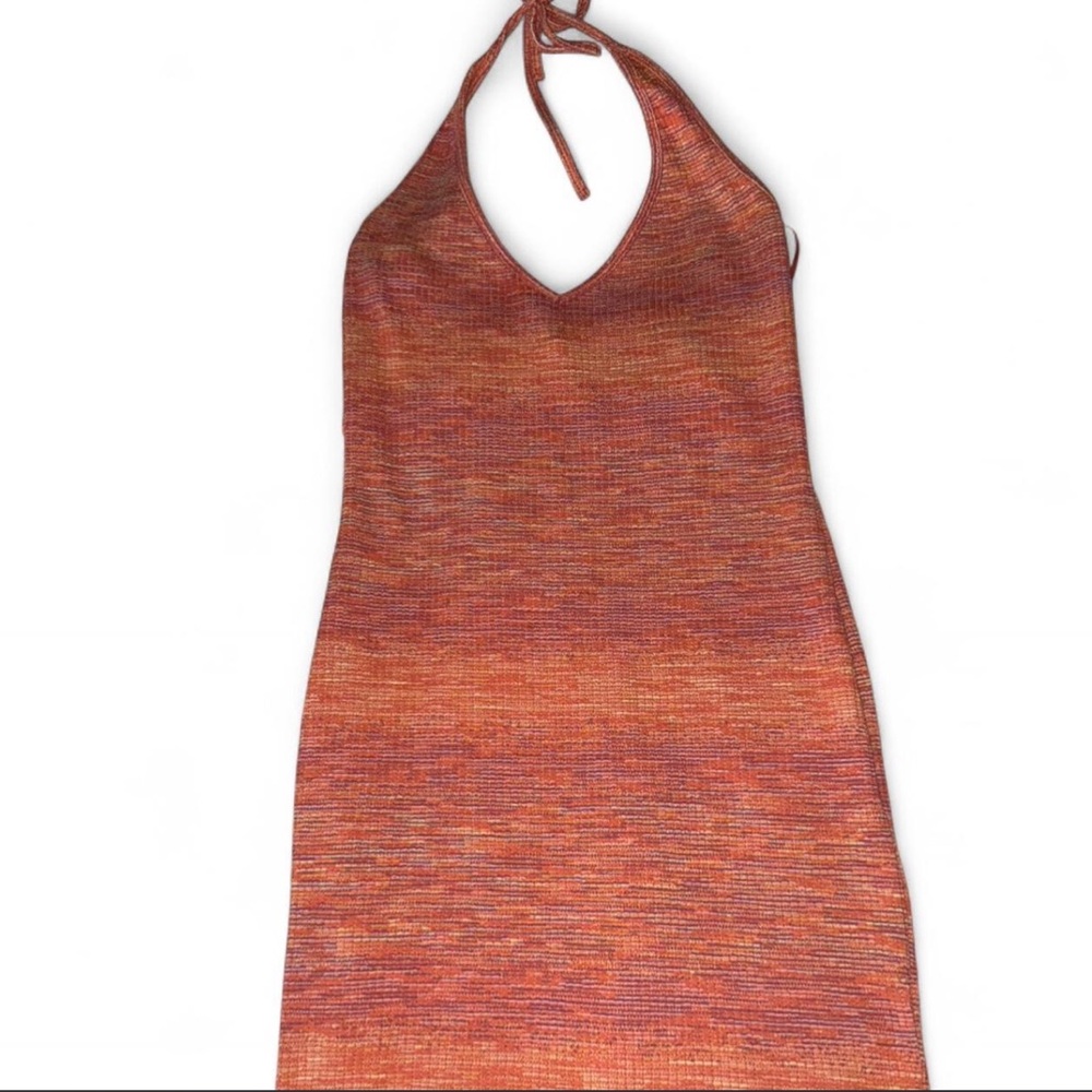 Bershka Multicolor Knit Halter Top
